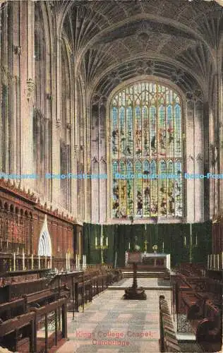 R605192 Cambridge Kings College Chapel W H S and S Aldwych Serie 1912