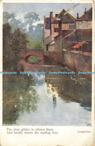 R605194 Dort gleitet der Fluss schweigend und wedelt kaum den Bäumchenbaum C W