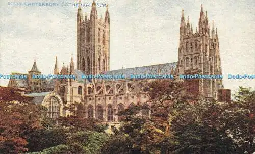 R609872 Canterbury Cathedral N W Photochrom Celesque Series