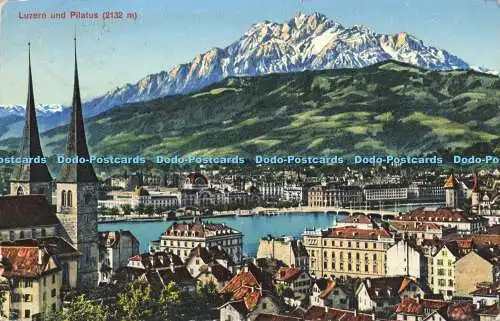 R601564 Luzern und Pilatus e 271 Fotoglob Wehrli A G Zürich 1960