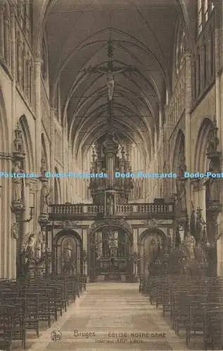 R607797 Brügge Eglise Notre Dame Interieur XIII siecle Nels Ern Thill