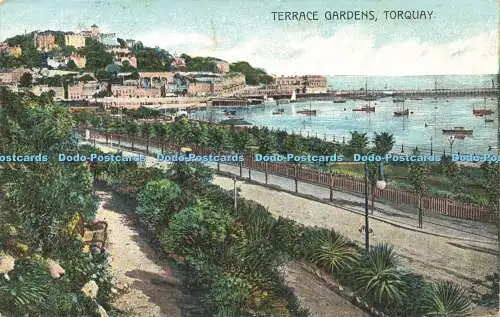 R603066 Torquay Terrace Gardens H M Paignton Serie 145 1906