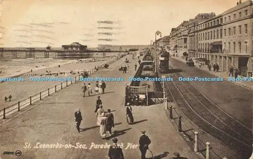 R603079 St Leonards on Sea Parade and Pier Valentines Serie 1920