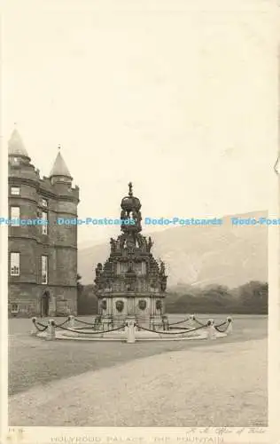 R609924 Holyrood Palace The Fountain Rembrandt Intaglio Printing H M Office of W