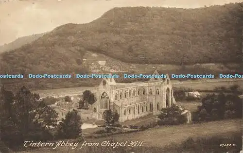 R603092 Tintern Abbey from Chapel Hill F Frith No 67682 B 1924