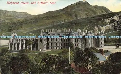 R609936 Holyrood Palace and Arthur Seat J M Caledonia Series North British Railw