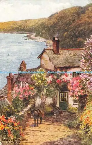 R607851 Clovelly Rose Cottage and Bay J Salmon 1952