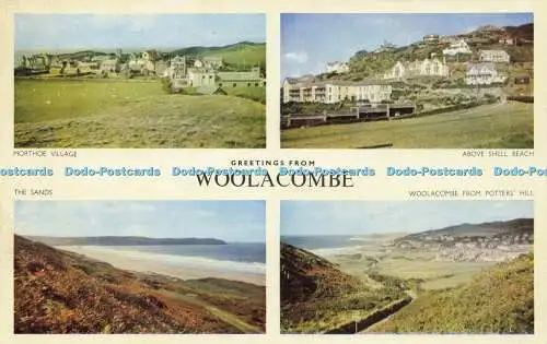 R601642 Grüße von Woolacombe Cotman Color Jarrold Multi View