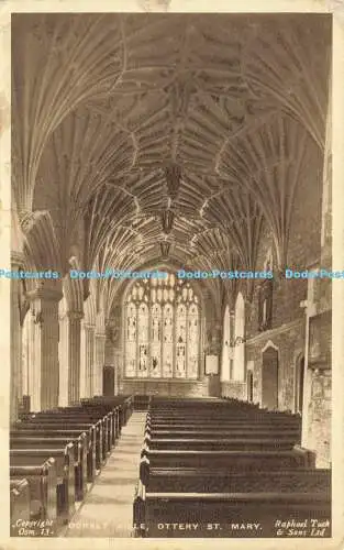 R607883 Dorset Aisle Ottery St Mary Tuck Photogravure 1945