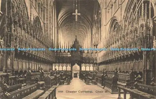 R609986 Chester Cathedral Choir W Photochrom 1912