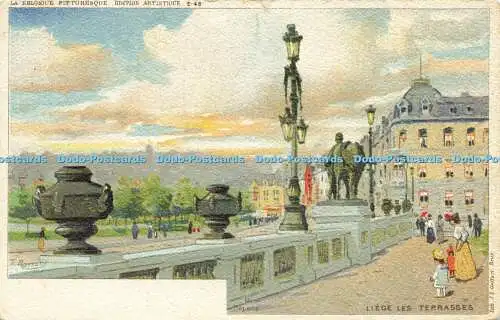 R601688 La Belgique Pittoresque Liege les Terrasses J L Goffart