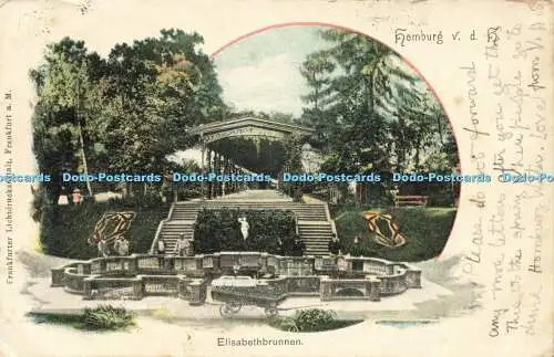 R607902 Homburg v d H Elisabethbrunnen Frankfurter Lichtdruckanstalt 1902