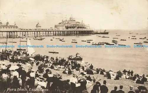 R601706 Pier and Beach Eastbourne 874 W B Serie 1917