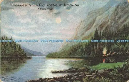 R605342 Szenen aus dem malerischen Norwegen Manskimatt N 207 1910