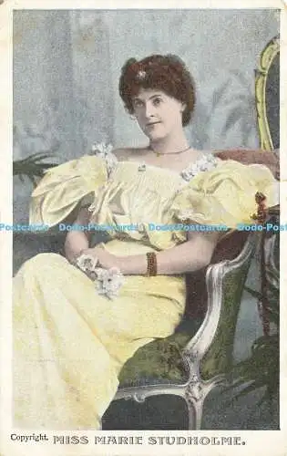 R603191 Miss Marie Studholme G D und D 1906