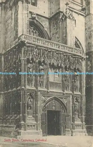 R603197 Canterbury Cathedral South Porch J G Charlton 1911