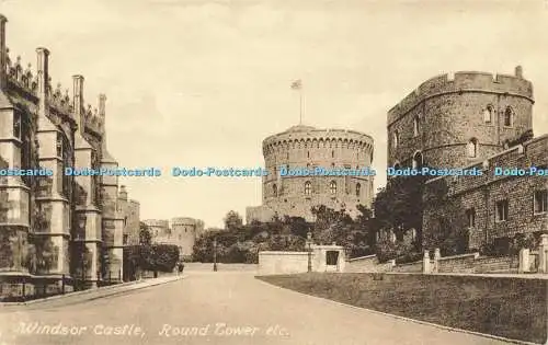 R601778 Windsor Castle Round Tower etc Friths Serie Nr 35381