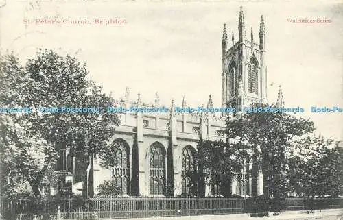 R608001 Brighton St Peter Church Valentines Serie 1903