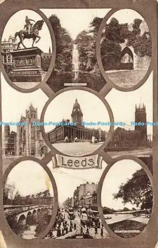 R603272 Leeds Town Hall Briggate Seven Arches Upper Lake Roundhay Park N A L Ser