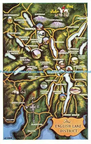 R603276 The English Lake District Map H Webster