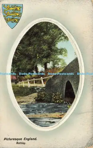 R605454 Picturesque England Rothley A and G Taylor Orthochrome Series 1909