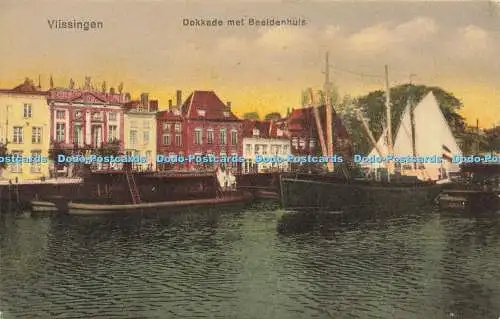 R608027 Vlissingen Dokkade met Beeldenhuis Frans Timmermann Nr 14655