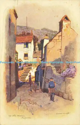 R605461 Polperro Up the Warren A Vivian Mansell Series 2122 Set 2 Anne Croft