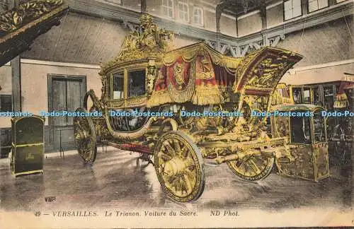 R608042 Versailles Le Trianon Voiture du Sacre ND Phot