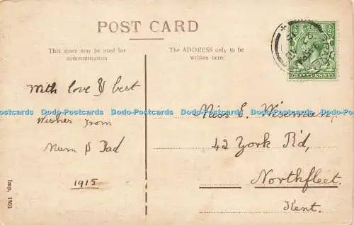R605482 A Happy Birthday Vergissmeinnicht diesen glücklichen Tag Postkarte 1915