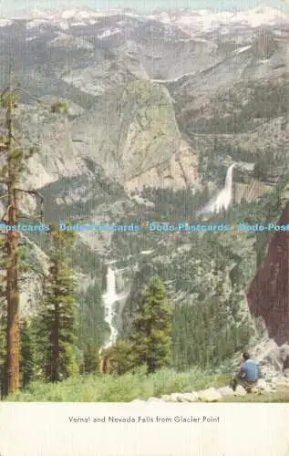 R603315 Vernal und Nevada Falls vom Glacier Point