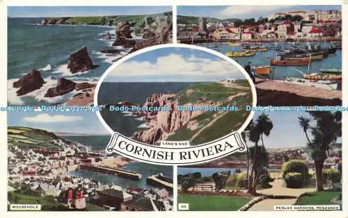 R608066 Cornish Riviera Land End Mousehole St Ives The Harbour Multi View 1960