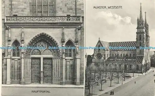 R605503 Hauptportal Münster Westseite Basel G Metz Multi View