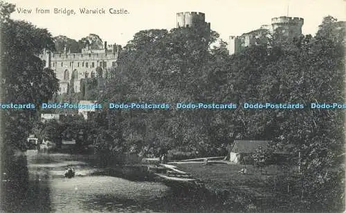 R608088 Warwick Castle Blick von der Brücke W A Lenton