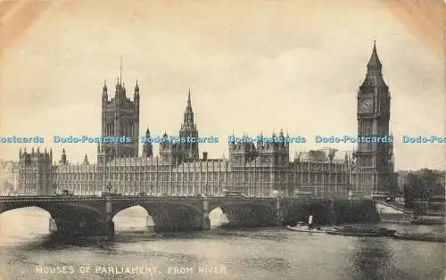 R601919 Houses of Parliament from River Westminster Bridge London Stereoscopic C