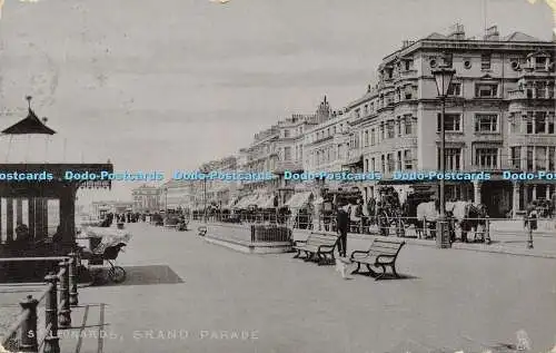 R608140 St Leonards Grand Parade Tuck Silverette Series 1871 1905