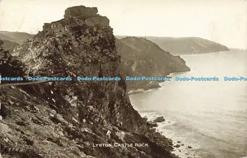 R608150 Lynton Castle Rock E T W D Postkarte