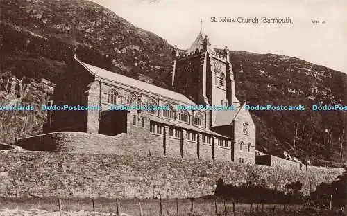 R608183 Barmouth St Johns Church E F Russell Valentine X L Serie