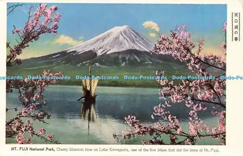 R608190 Mt Fuji Nationalpark Kirschblütenzeit am Lake Kawaguchi Einer der F