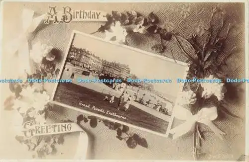 R601988 A Birthday Greeting Grand Parade Eastbourne J W S 3558 1910 J Welch