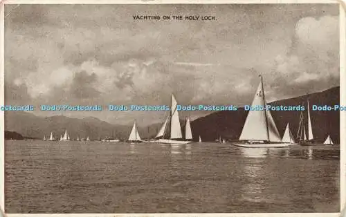 R608260 Yachting on the Holy Loch E T W Dennis Phototone Series