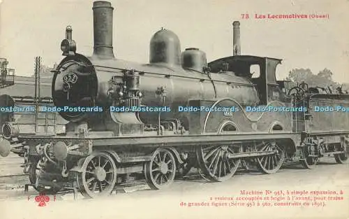 R602068 73 Les Locomotives Ouest Machine No 953 eine einfache Erweiterung a 2 essieux a