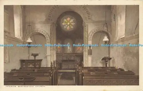 R605713 Interior Barfrestone Church L R Hampshire R A P Seal of Artistic Excelle