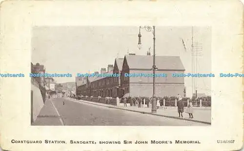 R602080 Coastguard Station Sandgate Showing Sir John Moores Memorial U116 1957 H