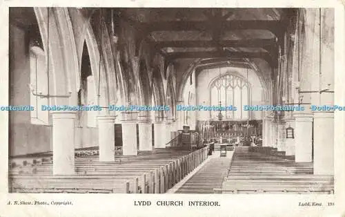 R605731 A E Shaw Lydd Church Interior Lydd Kent 133