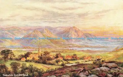 R610393 Keswick Cumberland English Lakes Series No 5400 S Hildesheimer