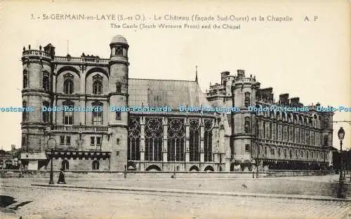 R602109 3 St Germainen Laye Set O Castle South Western Front and Chapel E Pape