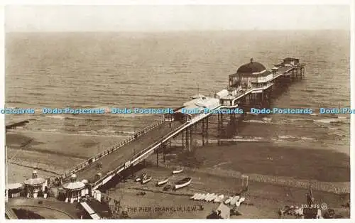 R608365 I o W Shanklin The Pier Valentine Photo Brown Series