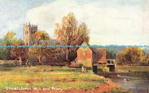 R610440 Christchurch Mill and Priory S Hildesheimer Dorsetshire Views Serie