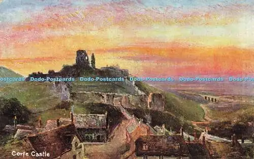 R610441 Corfe Castle Dorsetshire Views Serie Nr 5411 S Hildesheimer