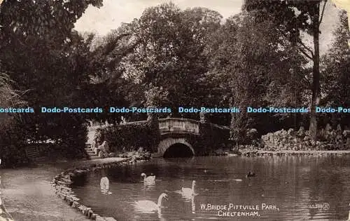 R605795 W Bridge Pittville Park Cheltenham 42399 Valentines Series 1912